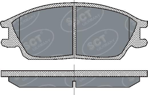 SCT-MANNOL SP 207 - Bremsbelagsatz, Scheibenbremse alexcarstop-ersatzteile.com