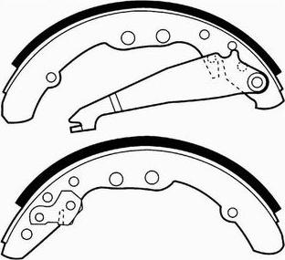 SCT-MANNOL SS 506 - Bremsbackensatz, Feststellbremse alexcarstop-ersatzteile.com