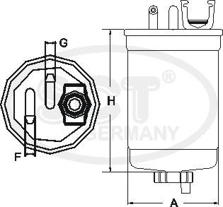 SCT-MANNOL ST 6120 - Kraftstofffilter alexcarstop-ersatzteile.com