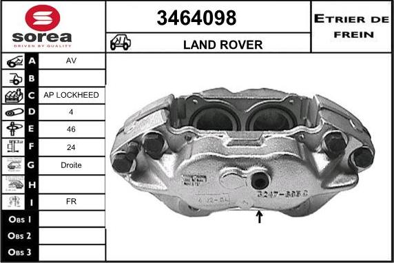 Sera 3464098 - Bremssattel alexcarstop-ersatzteile.com