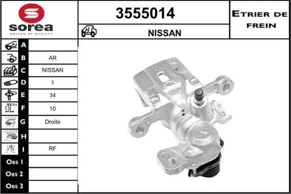 Sera 3555014 - Bremssattel alexcarstop-ersatzteile.com