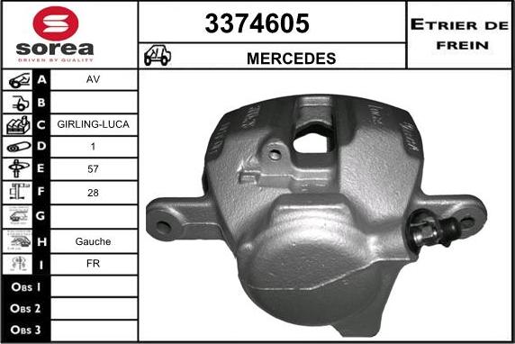 Sera 3374605 - Bremssattel alexcarstop-ersatzteile.com