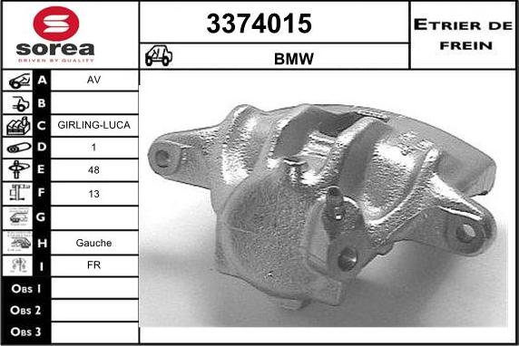 Sera 3374015 - Bremssattel alexcarstop-ersatzteile.com