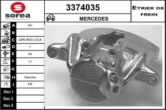 Sera 3374035 - Bremssattel alexcarstop-ersatzteile.com