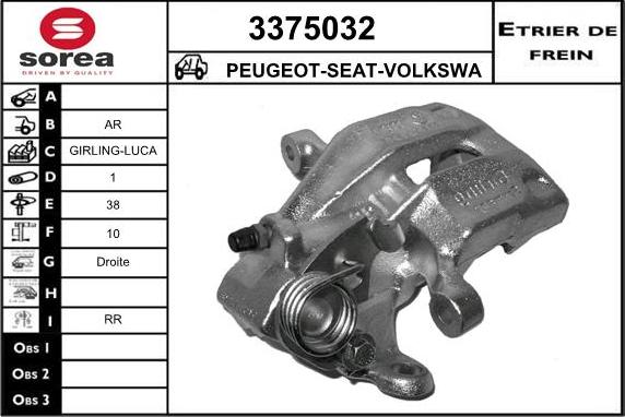 Sera 3375032 - Bremssattel alexcarstop-ersatzteile.com