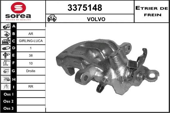 Sera 3375148 - Bremssattel alexcarstop-ersatzteile.com