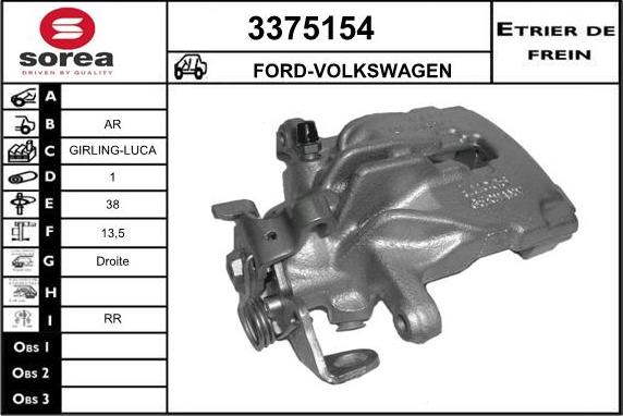 Sera 3375154 - Bremssattel alexcarstop-ersatzteile.com