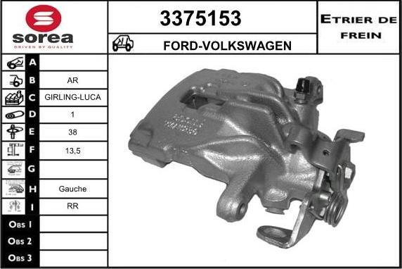 Sera 3375153 - Bremssattel alexcarstop-ersatzteile.com