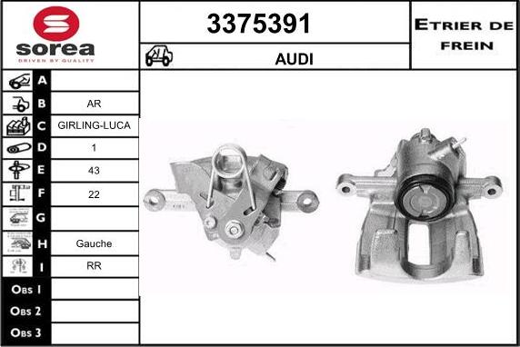 Sera 3375391 - Bremssattel alexcarstop-ersatzteile.com