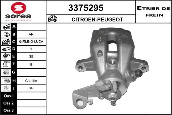 Sera 3375295 - Bremssattel alexcarstop-ersatzteile.com