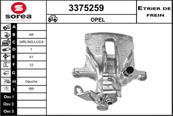 Sera 3375259 - Bremssattel alexcarstop-ersatzteile.com