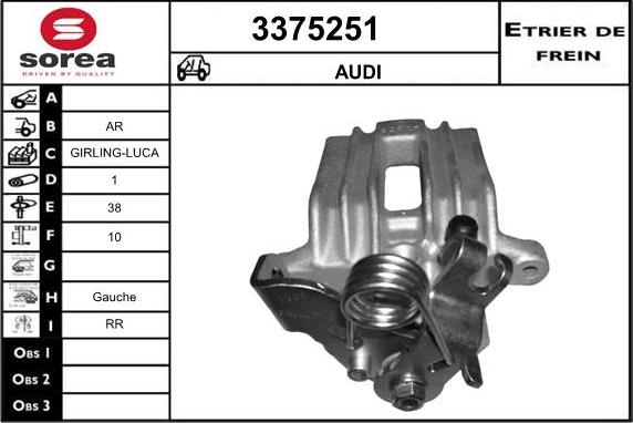 Sera 3375251 - Bremssattel alexcarstop-ersatzteile.com