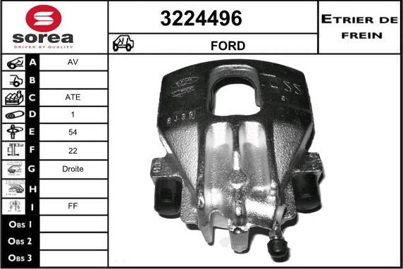 Sera 3224496 - Bremssattel alexcarstop-ersatzteile.com