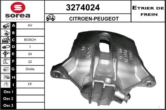 Sera 3274024 - Bremssattel alexcarstop-ersatzteile.com