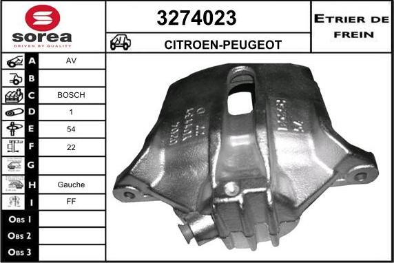 Sera 3274023 - Bremssattel alexcarstop-ersatzteile.com