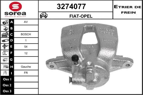 Sera 3274077 - Bremssattel alexcarstop-ersatzteile.com