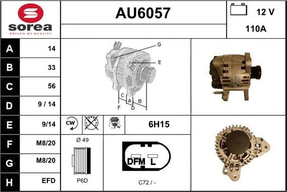 Sera AU6057 - Generator alexcarstop-ersatzteile.com