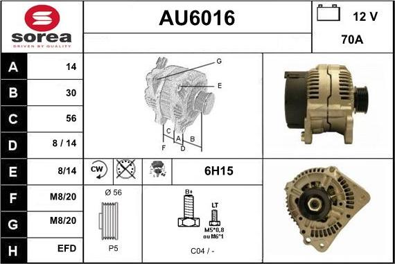 Sera AU6016 - Generator alexcarstop-ersatzteile.com