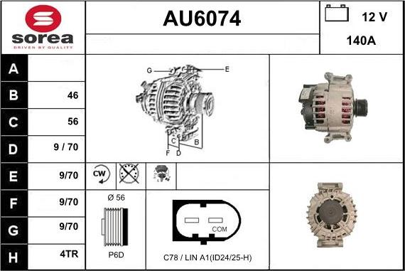 Sera AU6074 - Generator alexcarstop-ersatzteile.com