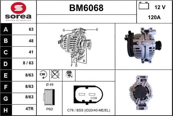 Sera BM6068 - Generator alexcarstop-ersatzteile.com