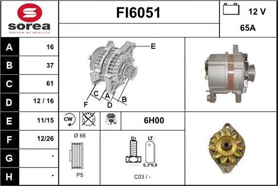 Sera FI6051 - Generator alexcarstop-ersatzteile.com