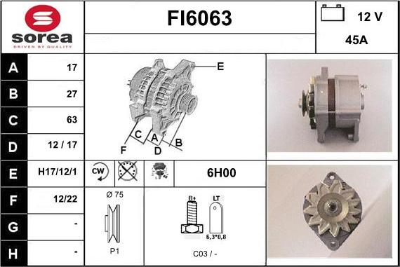 Sera FI6063 - Generator alexcarstop-ersatzteile.com