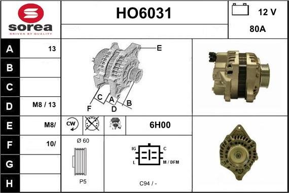 Sera HO6031 - Generator alexcarstop-ersatzteile.com