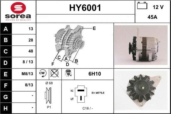 Sera HY6001 - Generator alexcarstop-ersatzteile.com