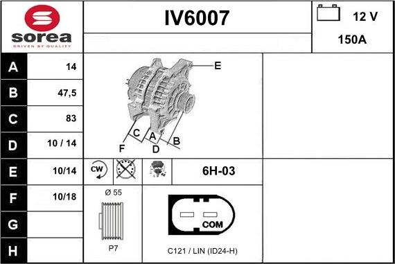 Sera IV6007 - Generator alexcarstop-ersatzteile.com