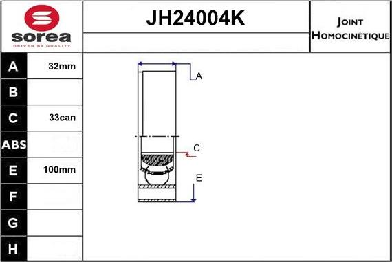 Sera JH24004K - Gelenksatz, Antriebswelle alexcarstop-ersatzteile.com