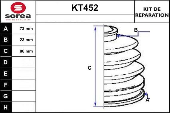 Sera KT452 - Faltenbalg, Antriebswelle alexcarstop-ersatzteile.com