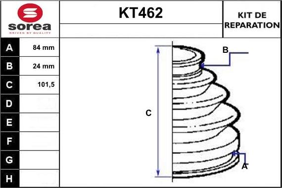 Sera KT462 - Faltenbalg, Antriebswelle alexcarstop-ersatzteile.com