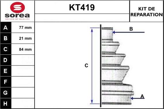 Sera KT419 - Faltenbalg, Antriebswelle alexcarstop-ersatzteile.com