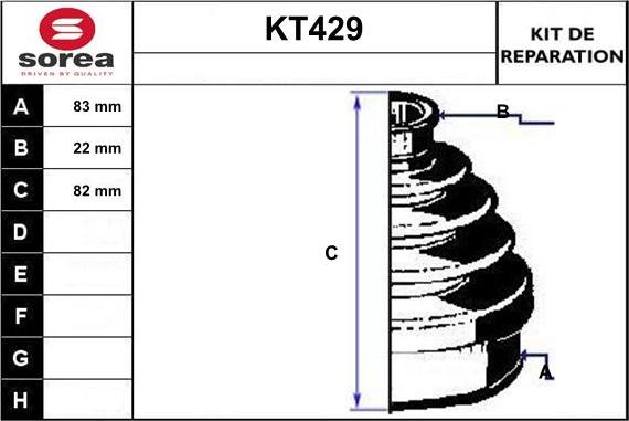 Sera KT429 - Faltenbalg, Antriebswelle alexcarstop-ersatzteile.com