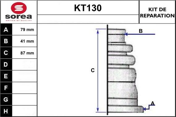 Sera KT130 - Faltenbalg, Antriebswelle alexcarstop-ersatzteile.com