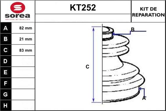 Sera KT252 - Faltenbalg, Antriebswelle alexcarstop-ersatzteile.com