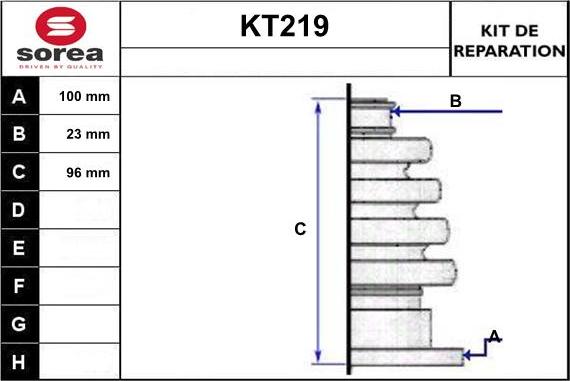 Sera KT219 - Faltenbalg, Antriebswelle alexcarstop-ersatzteile.com