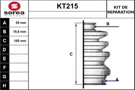 Sera KT215 - Faltenbalg, Antriebswelle alexcarstop-ersatzteile.com