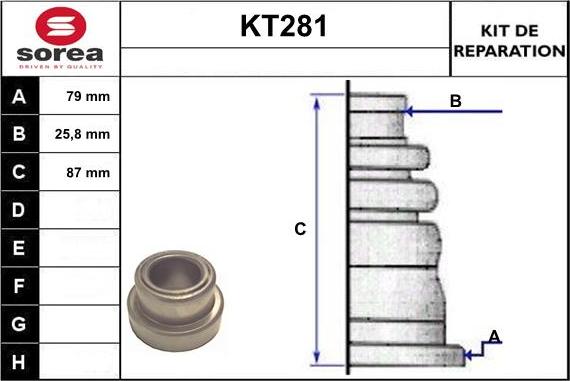 Sera KT281 - Faltenbalg, Antriebswelle alexcarstop-ersatzteile.com