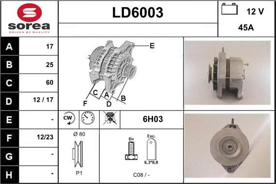 Sera LD6003 - Generator alexcarstop-ersatzteile.com