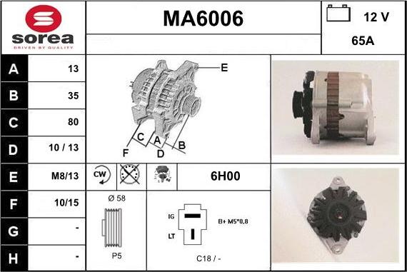 Sera MA6006 - Generator alexcarstop-ersatzteile.com