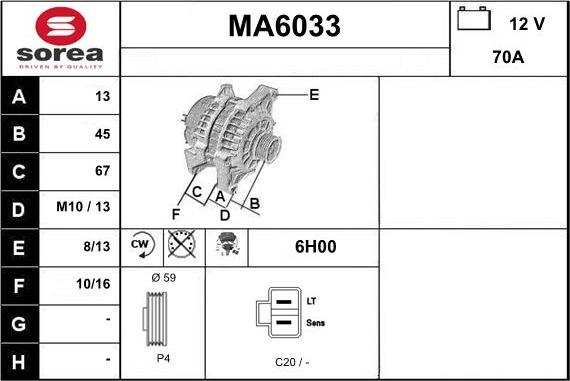 Sera MA6033 - Generator alexcarstop-ersatzteile.com