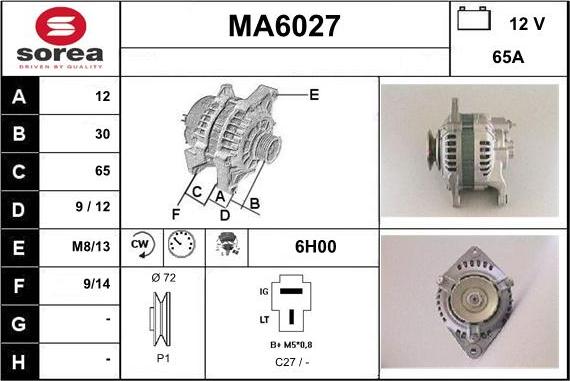 Sera MA6027 - Generator alexcarstop-ersatzteile.com