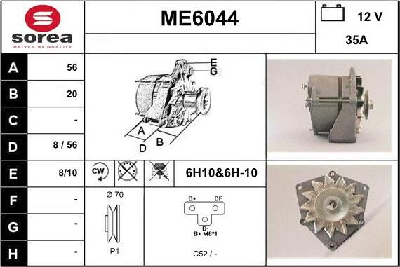 Sera ME6044 - Generator alexcarstop-ersatzteile.com