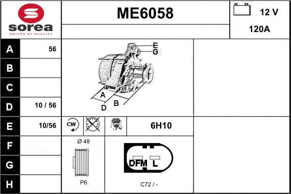 Sera ME6058 - Generator alexcarstop-ersatzteile.com