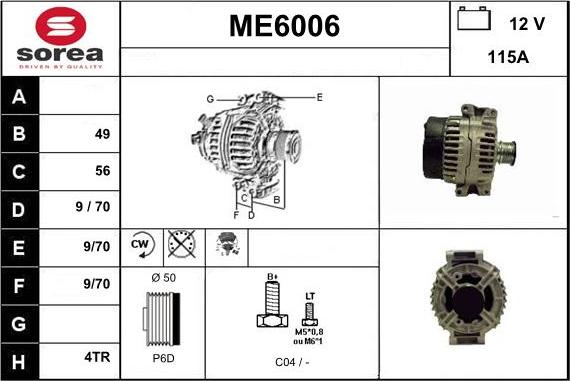 Sera ME6006 - Generator alexcarstop-ersatzteile.com