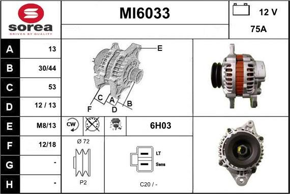 Sera MI6033 - Generator alexcarstop-ersatzteile.com