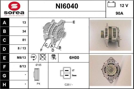 Sera NI6040 - Generator alexcarstop-ersatzteile.com