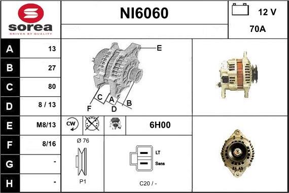 Sera NI6060 - Generator alexcarstop-ersatzteile.com