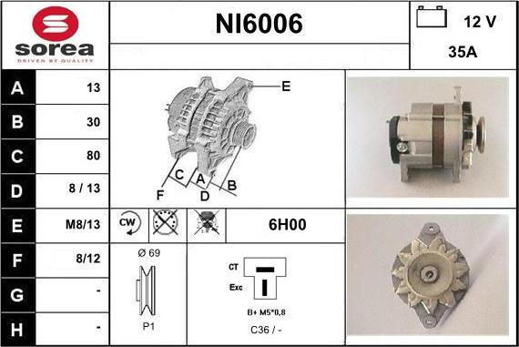 Sera NI6006 - Generator alexcarstop-ersatzteile.com